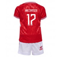 Dania Victor Kristiansen #17 Koszulka Podstawowa dzieci ME 2024 Krótki Rękaw (+ krótkie spodenki)